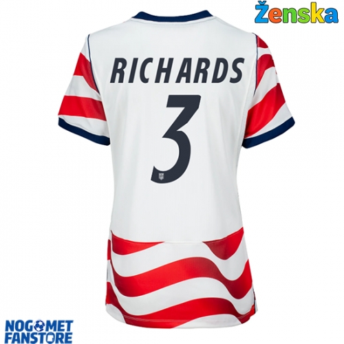 Sjedinjene Države Chris Richards #3 Domaci Dres za Ženska SP 2026 Kratak Rukav